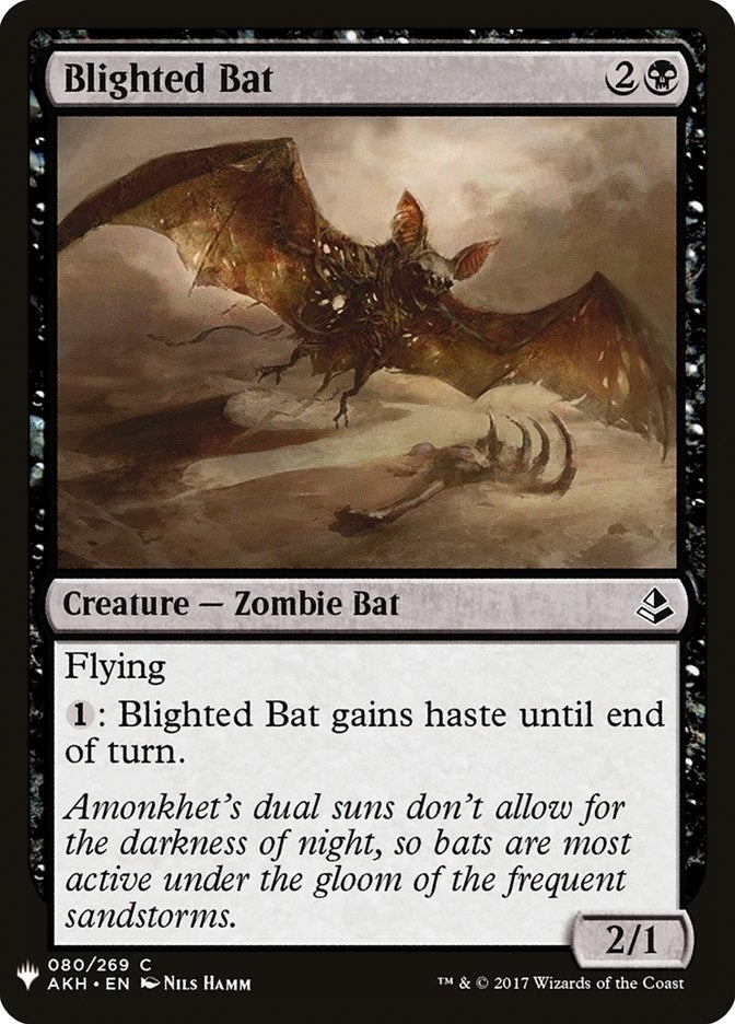 Image for Blighted Bat (80) [The List Reprints] - Magic: The Gathering