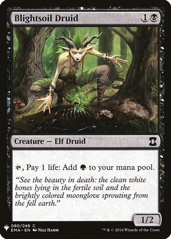 Image for Blightsoil Druid (80) [The List Reprints] - Magic: The Gathering