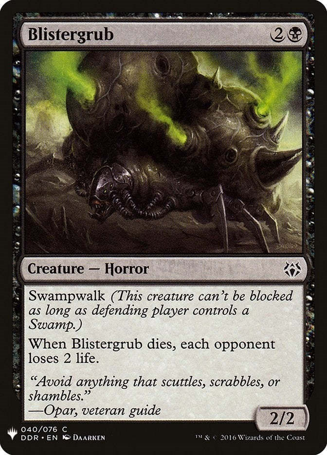 Image for Blistergrub (40) [The List Reprints] - Magic: The Gathering