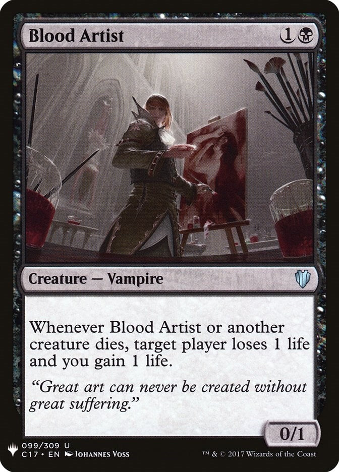Image for Blood Artist (99) [The List Reprints] - Magic: The Gathering
