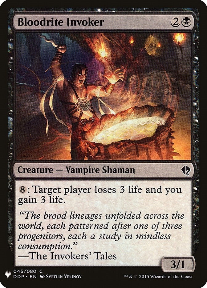 Image for Bloodrite Invoker (45) [The List Reprints] - Magic: The Gathering