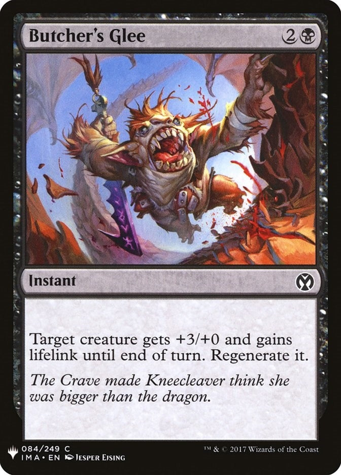 Image for Butcher's Glee (84) [The List Reprints] - Magic: The Gathering