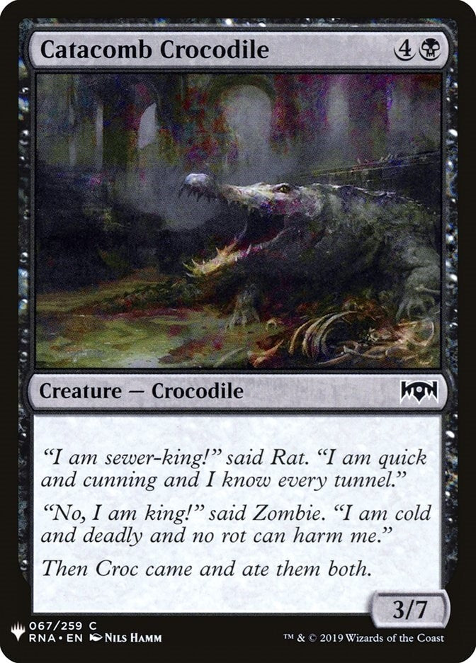 Image for Catacomb Crocodile (67) [The List Reprints] - Magic: The Gathering