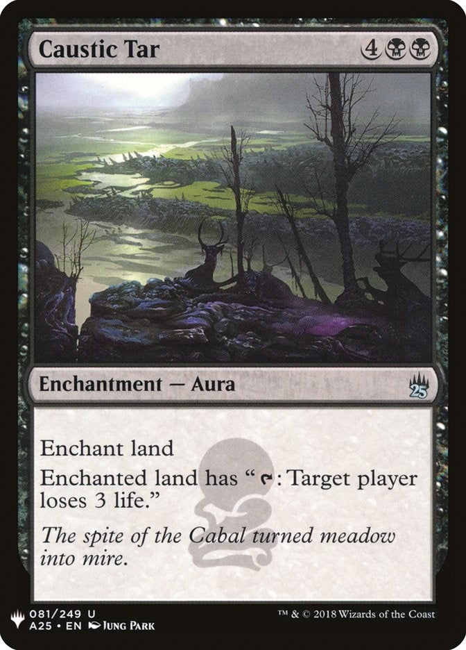 Image for Caustic Tar (81) [The List Reprints] - Magic: The Gathering