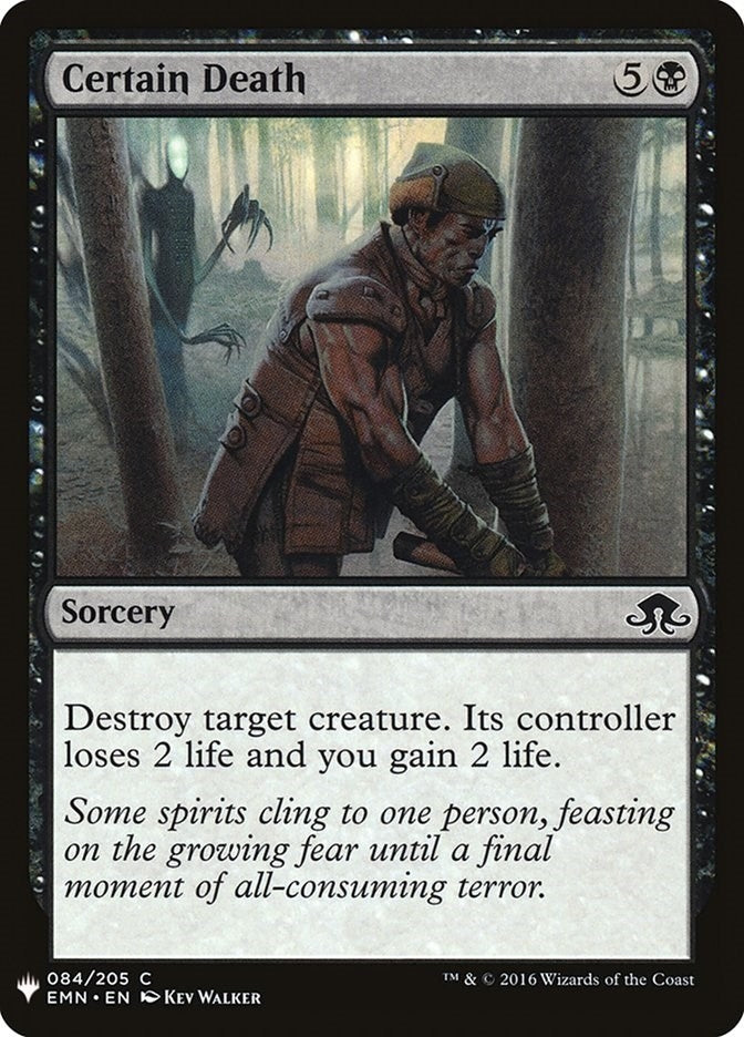 Image for Certain Death (84) [The List Reprints] - Magic: The Gathering