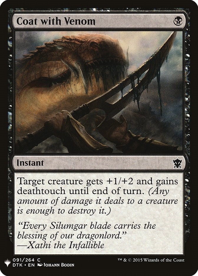 Image for Coat with Venom (91) [The List Reprints] - Magic: The Gathering