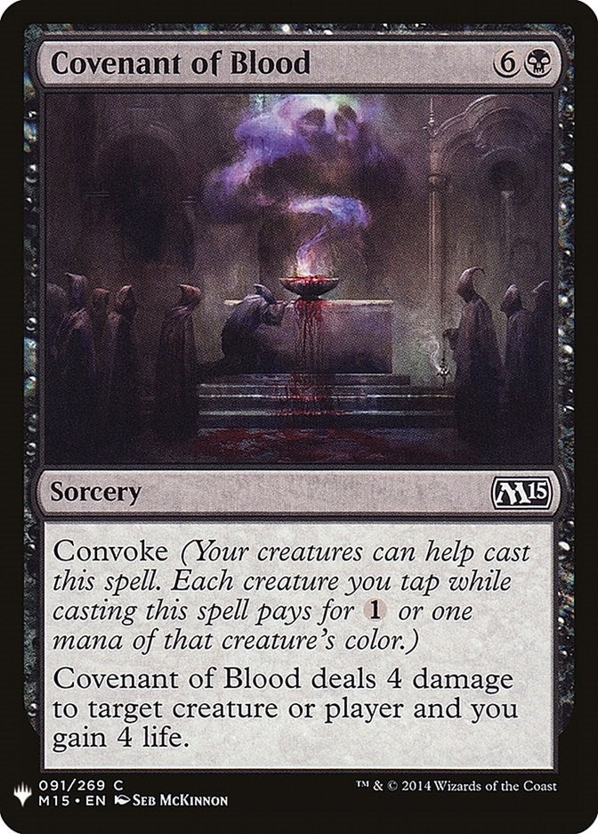Image for Covenant of Blood (91) [The List Reprints] - Magic: The Gathering