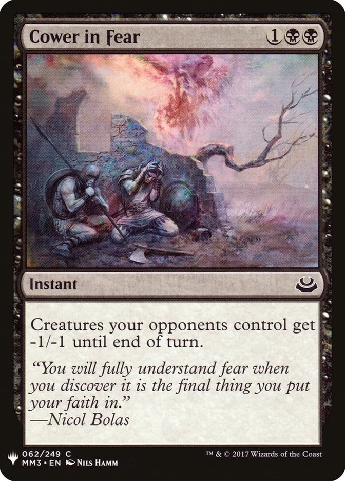Image for Cower in Fear (62) [The List Reprints] - Magic: The Gathering