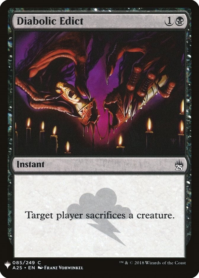 Image for Diabolic Edict (85) [The List Reprints] - Magic: The Gathering