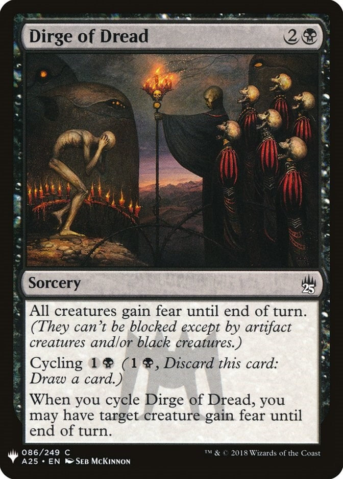 Image for Dirge of Dread (86) [The List Reprints] - Magic: The Gathering