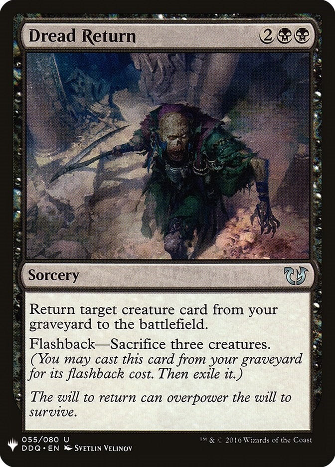 Image for Dread Return (55) [The List Reprints] - Magic: The Gathering
