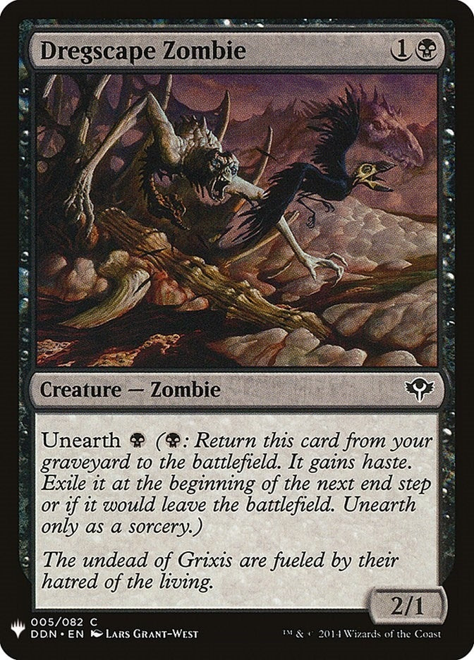Image for Dregscape Zombie (5) [The List Reprints] - Magic: The Gathering