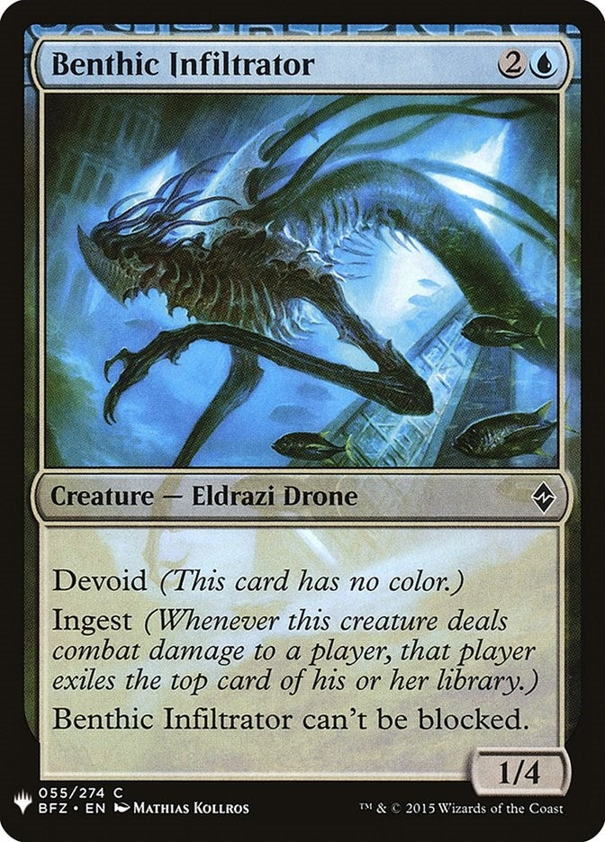 Image for Benthic Infiltrator (55) [The List Reprints] - Magic: The Gathering