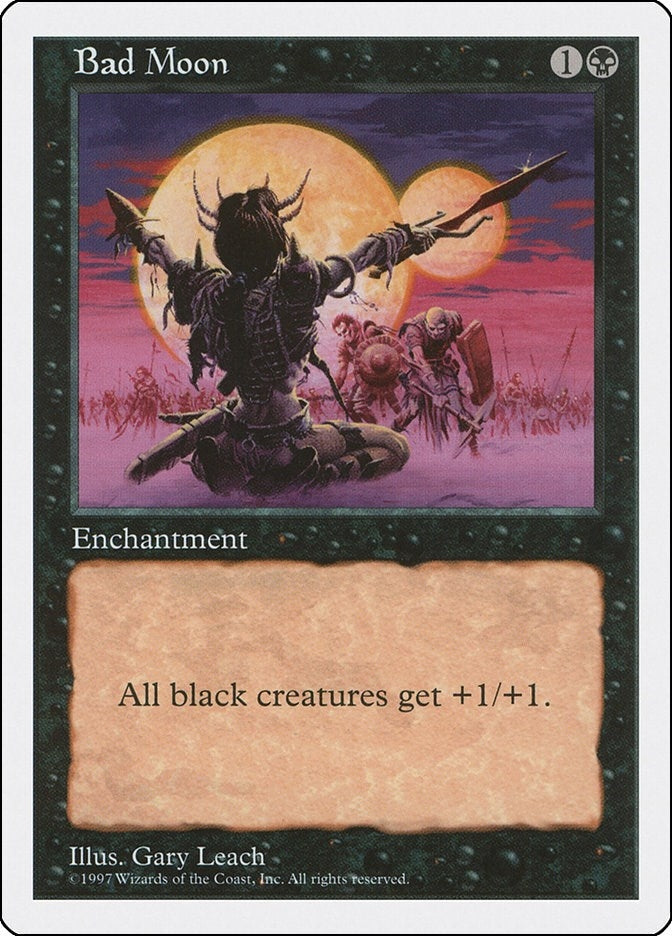 Image for Bad Moon [Fifth Edition] - Magic: The Gathering