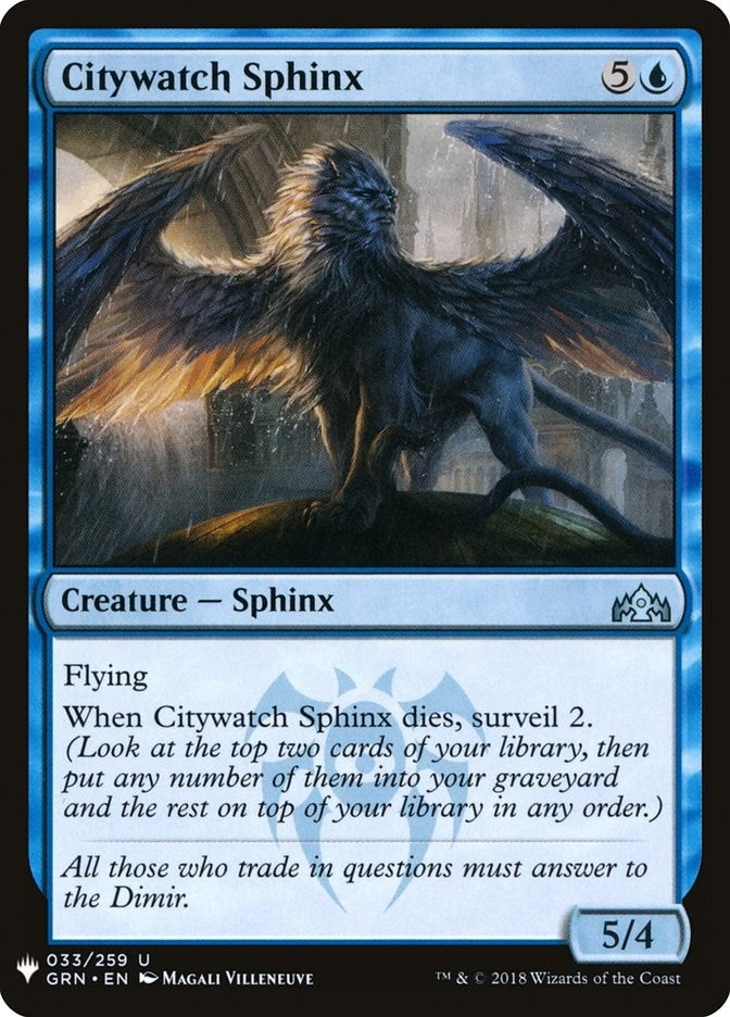 Image for Citywatch Sphinx (33) [The List Reprints] - Magic: The Gathering