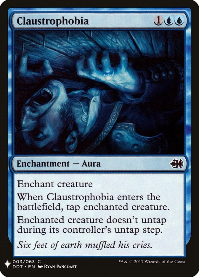 Image for Claustrophobia (3) [The List Reprints] - Magic: The Gathering