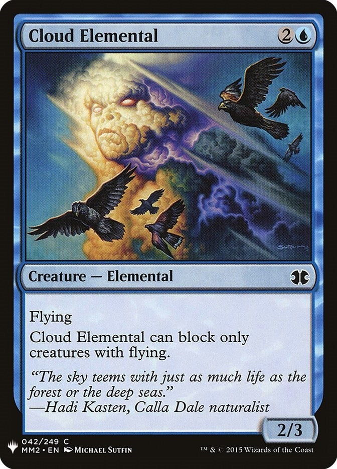 Image for Cloud Elemental (42) [The List Reprints] - Magic: The Gathering