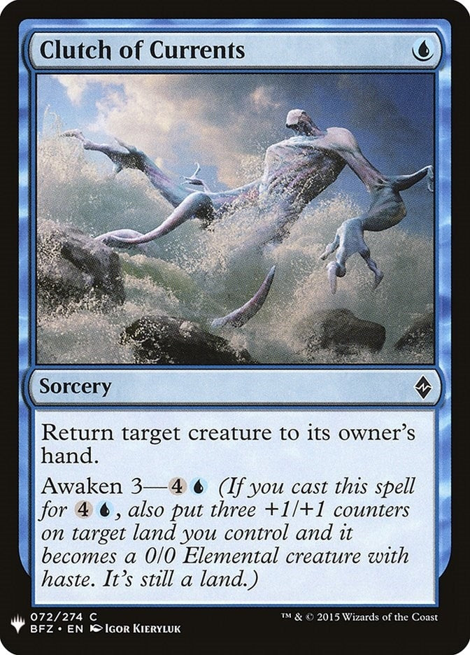 Image for Clutch of Currents (72) [The List Reprints] - Magic: The Gathering