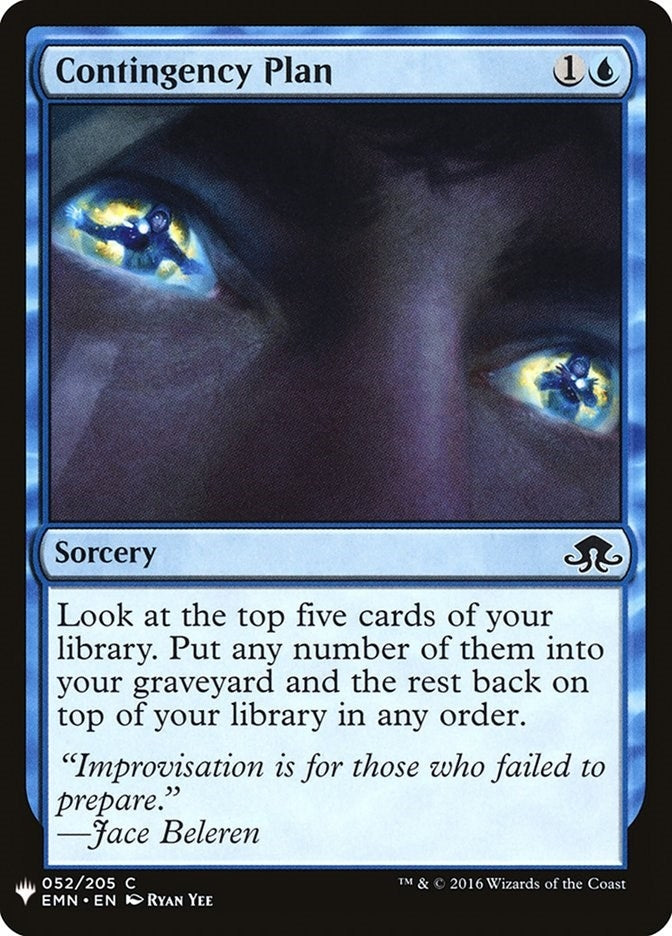 Image for Contingency Plan (52) [The List Reprints] - Magic: The Gathering