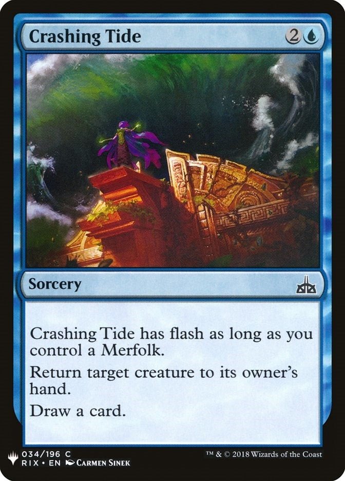 Image for Crashing Tide (34) [The List Reprints] - Magic: The Gathering