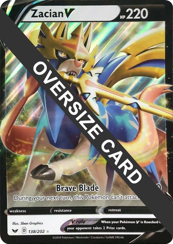Image for Zacian V (138/202) [Jumbo Cards] - Pokemon