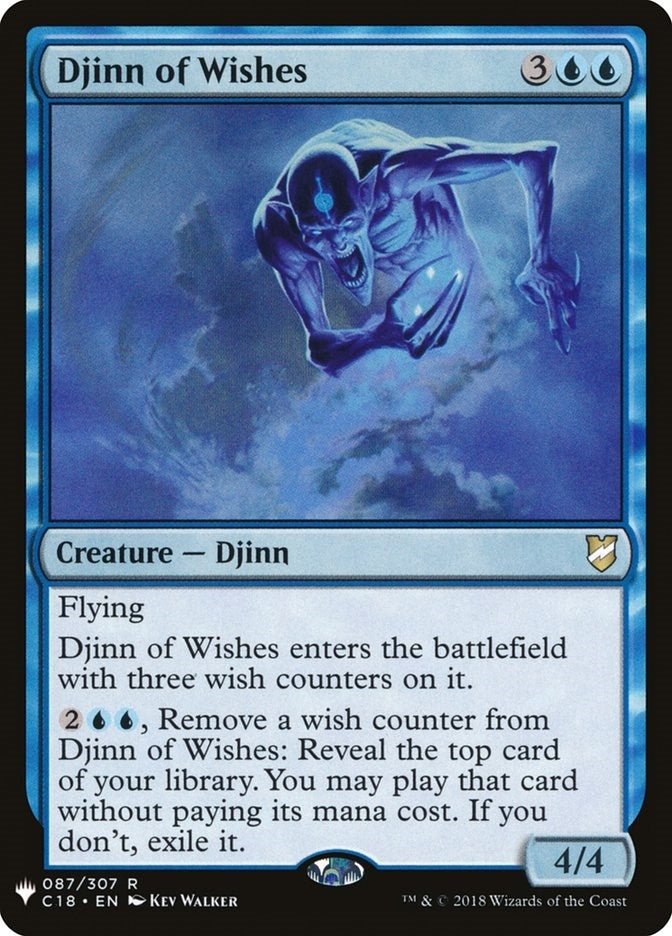 Image for Djinn of Wishes (87) [The List Reprints] - Magic: The Gathering