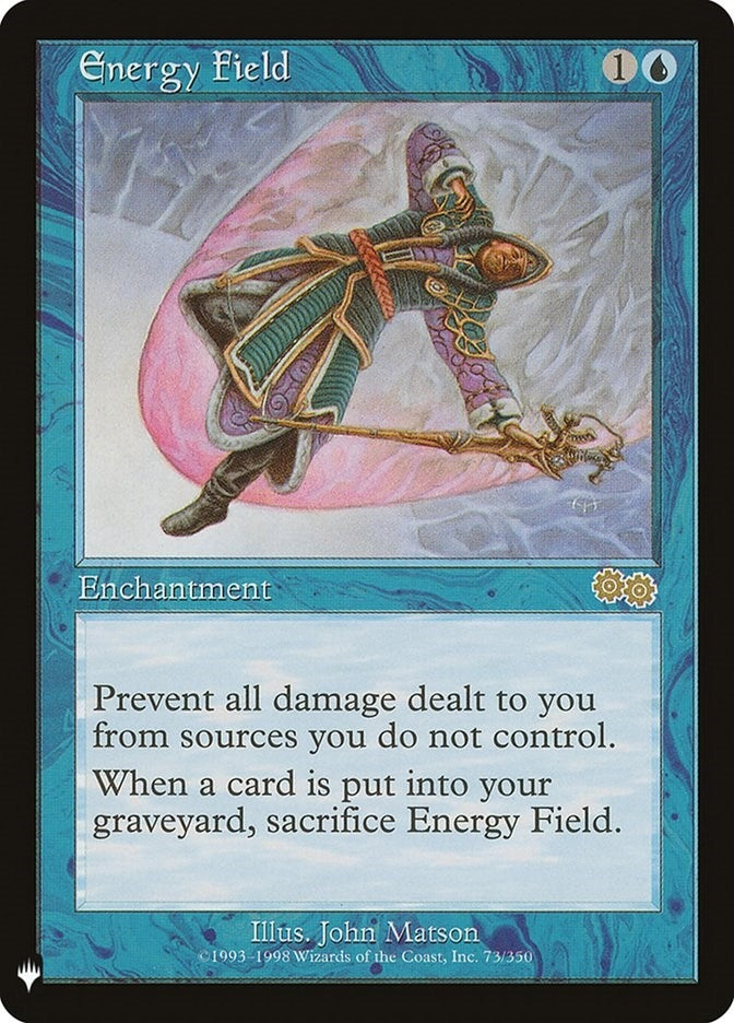Image for Energy Field (73/350) [The List Reprints] - Magic: The Gathering