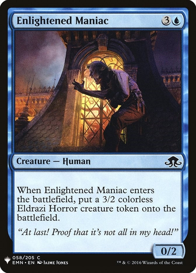 Image for Enlightened Maniac (58) [The List Reprints] - Magic: The Gathering