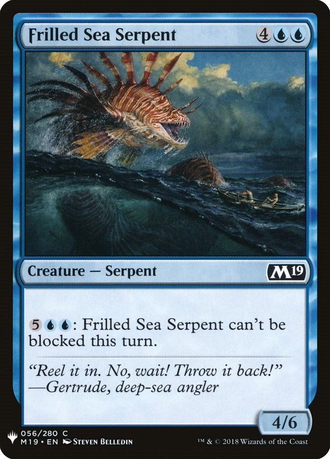 Image for Frilled Sea Serpent (56) [The List Reprints] - Magic: The Gathering