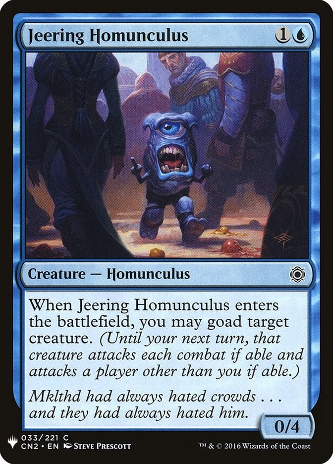 Image for Jeering Homunculus (33) [The List Reprints] - Magic: The Gathering