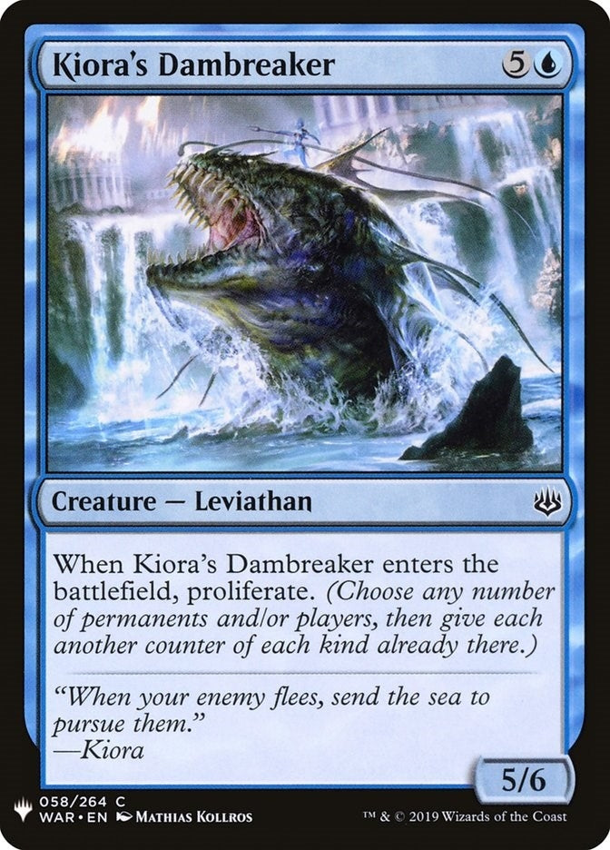 Image for Kiora's Dambreaker (58) [The List Reprints] - Magic: The Gathering