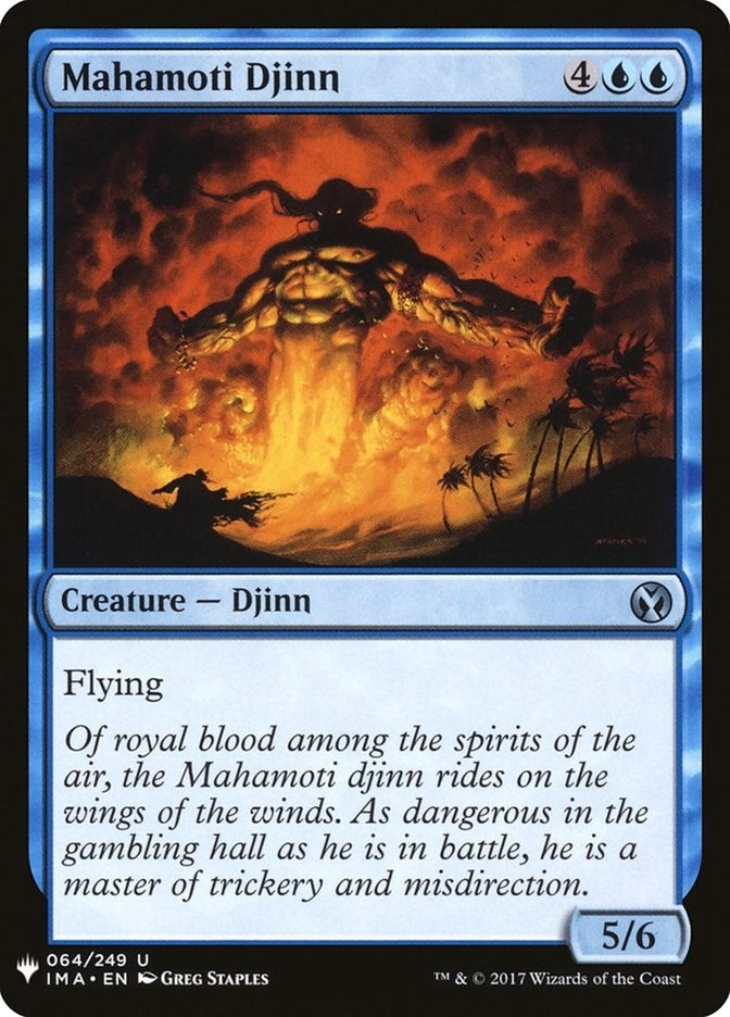 Image for Mahamoti Djinn (64) [The List Reprints] - Magic: The Gathering