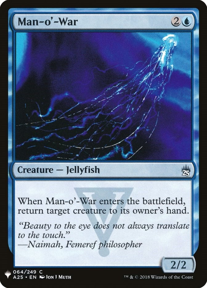 Image for Man-o'-War (A25) (64) [The List Reprints] - Magic: The Gathering