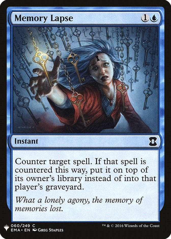 Image for Memory Lapse (60) [The List Reprints] - Magic: The Gathering