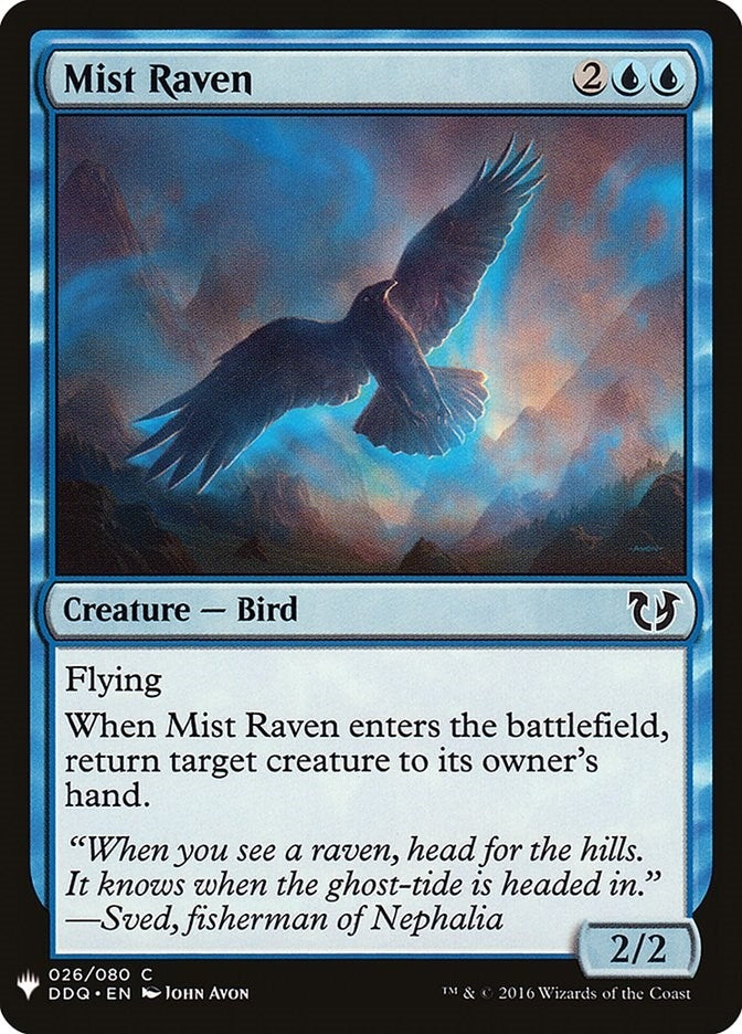 Image for Mist Raven (26) [The List Reprints] - Magic: The Gathering