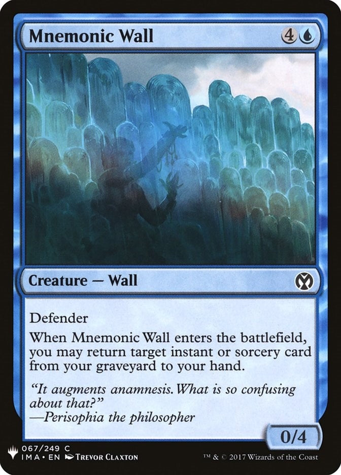 Image for Mnemonic Wall (67) [The List Reprints] - Magic: The Gathering