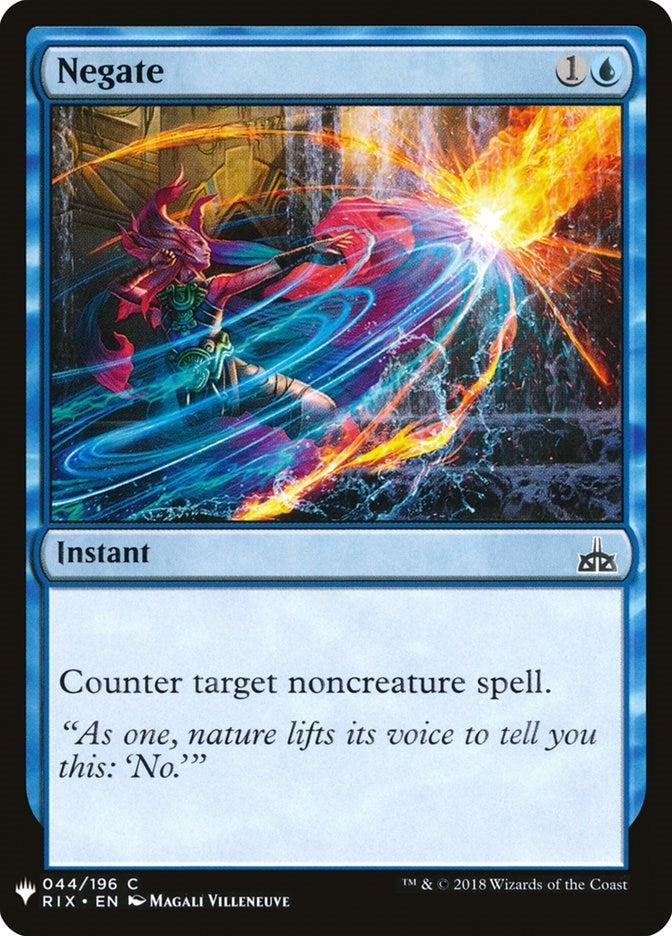 Image for Negate (RIX) (44) [The List Reprints] - Magic: The Gathering