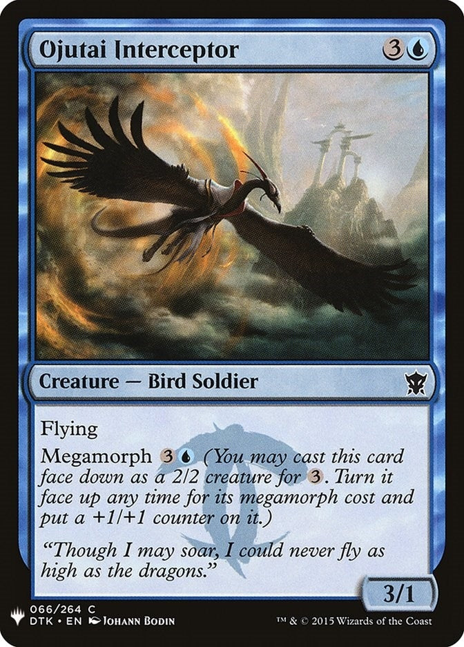 Image for Ojutai Interceptor (66) [The List Reprints] - Magic: The Gathering