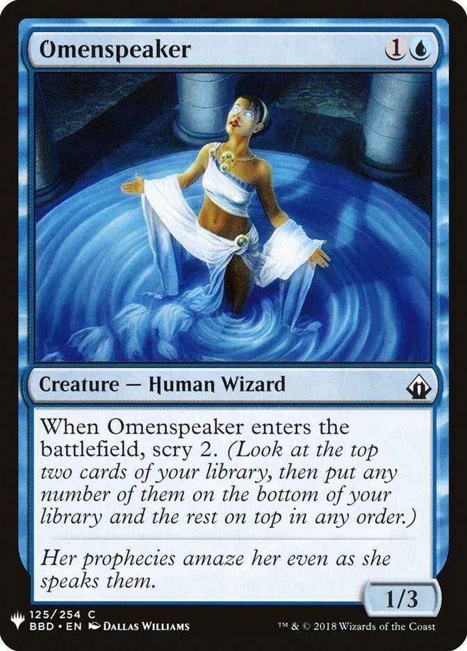 Image for Omenspeaker (125) [The List Reprints] - Magic: The Gathering