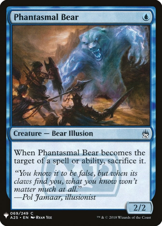 Image for Phantasmal Bear (69) [The List Reprints] - Magic: The Gathering