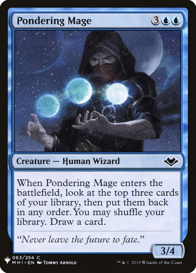 Image for Pondering Mage (63) [The List Reprints] - Magic: The Gathering