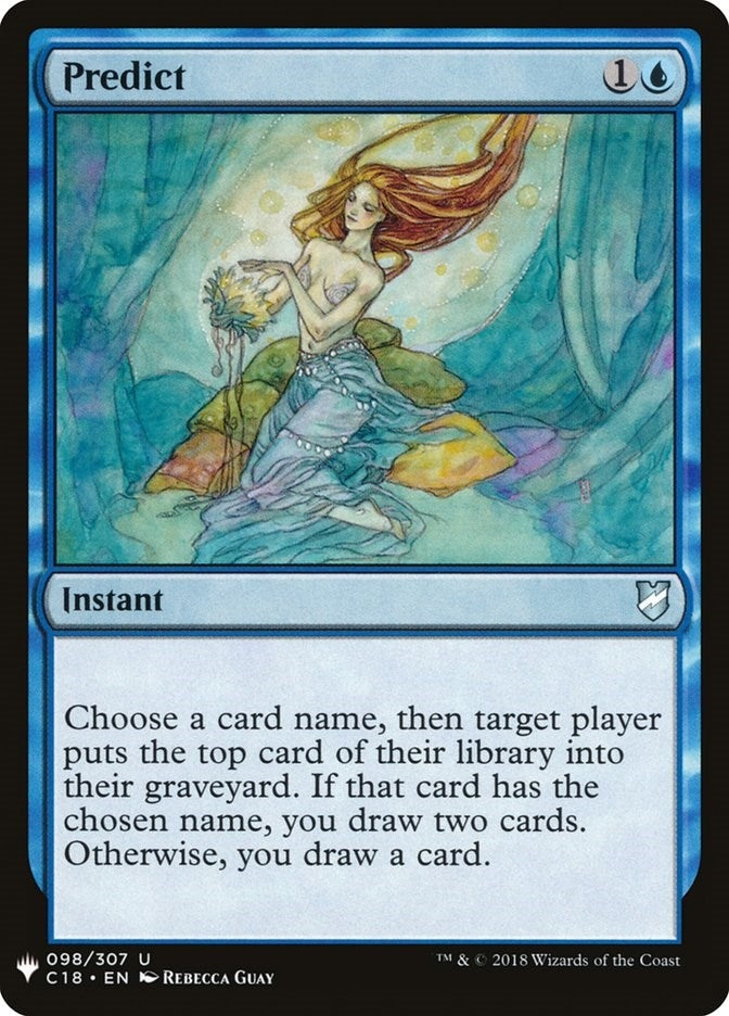 Image for Predict (98) [The List Reprints] - Magic: The Gathering