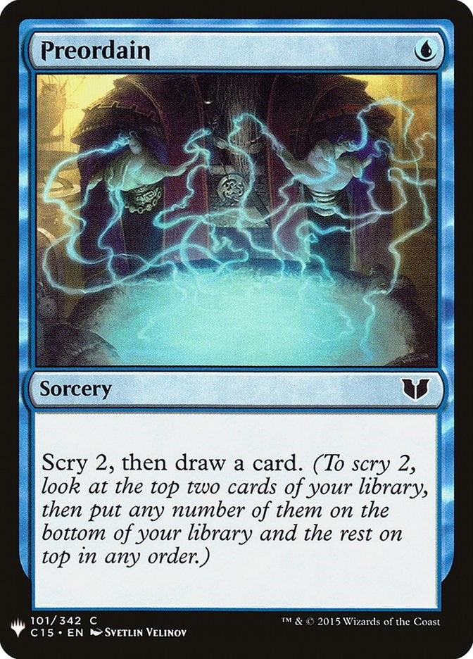 Image for Preordain (C15) (101) [The List Reprints] - Magic: The Gathering