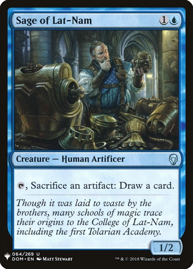 Image for Sage of Lat-Nam (64) [The List Reprints] - Magic: The Gathering
