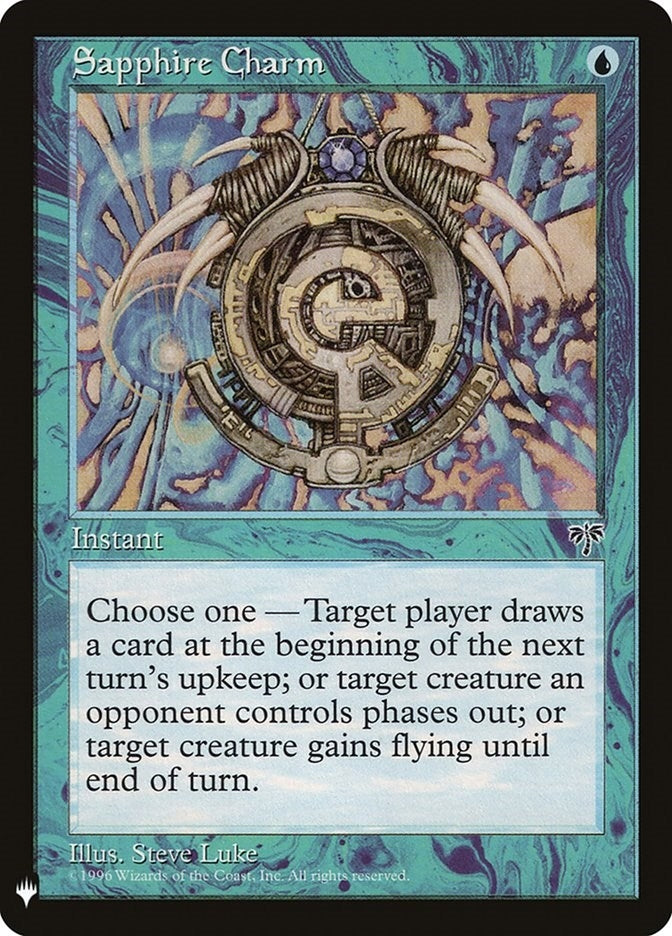 Image for Sapphire Charm (89) [The List Reprints] - Magic: The Gathering