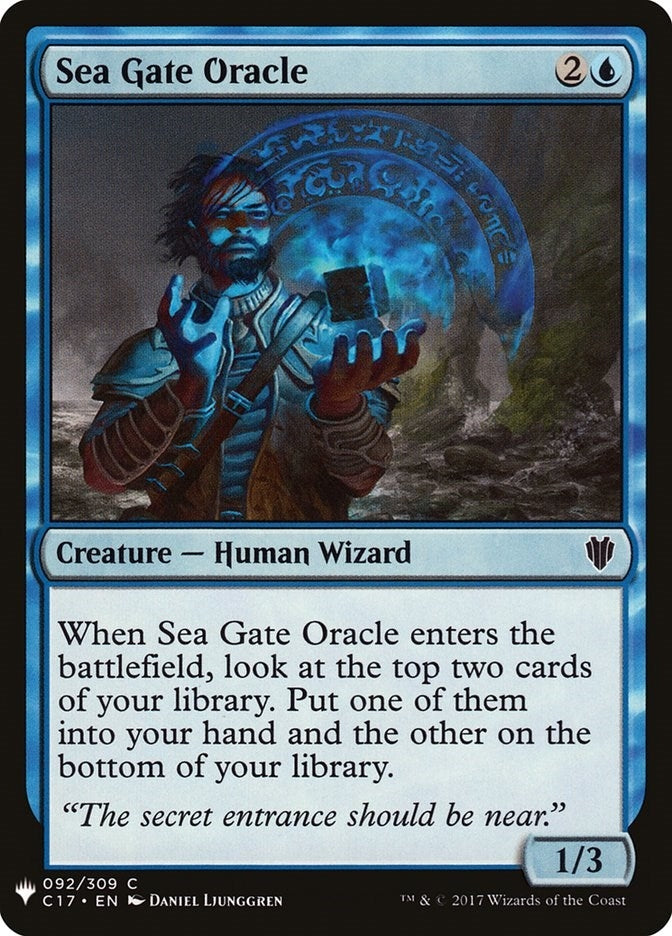 Image for Sea Gate Oracle (C17) (92) [The List Reprints] - Magic: The Gathering