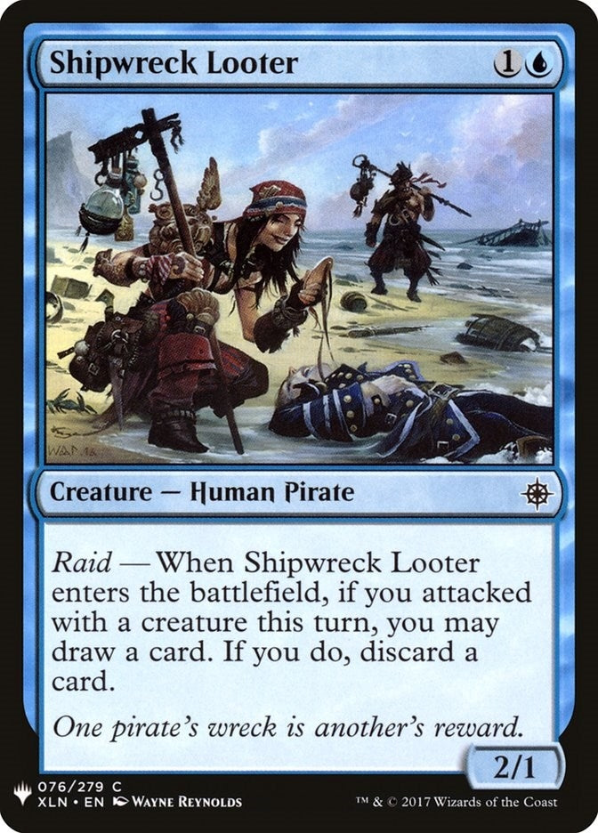 Image for Shipwreck Looter (76) [The List Reprints] - Magic: The Gathering