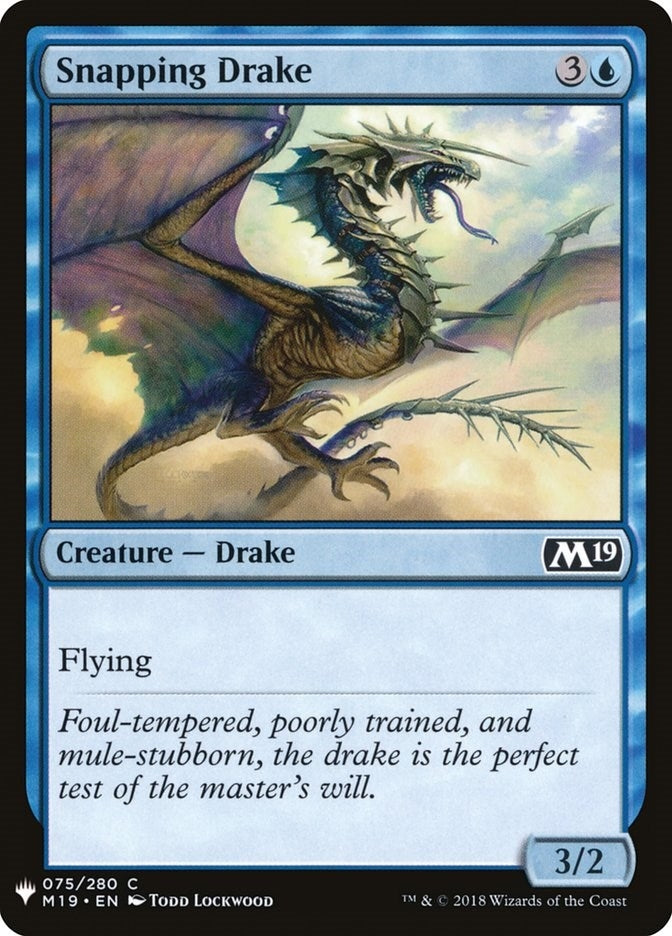 Image for Snapping Drake (75) [The List Reprints] - Magic: The Gathering