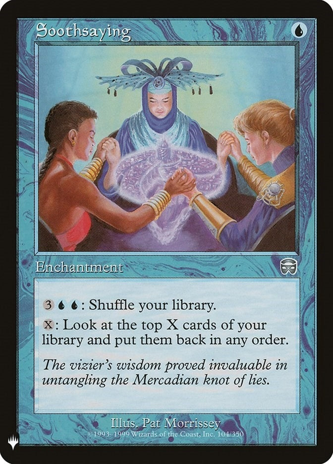 Image for Soothsaying (104) [The List Reprints] - Magic: The Gathering