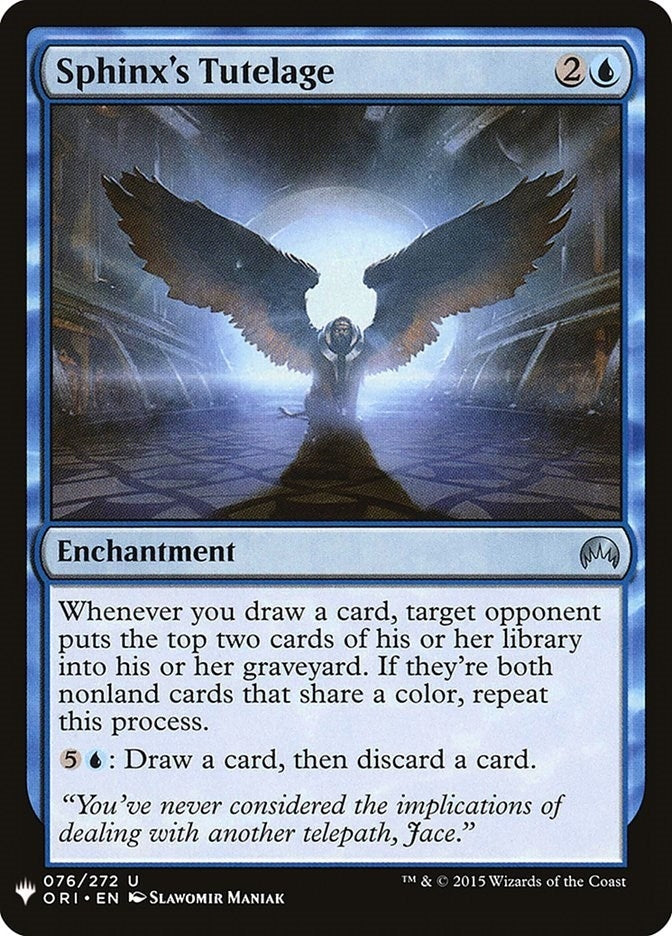 Image for Sphinx's Tutelage (76) [The List Reprints] - Magic: The Gathering